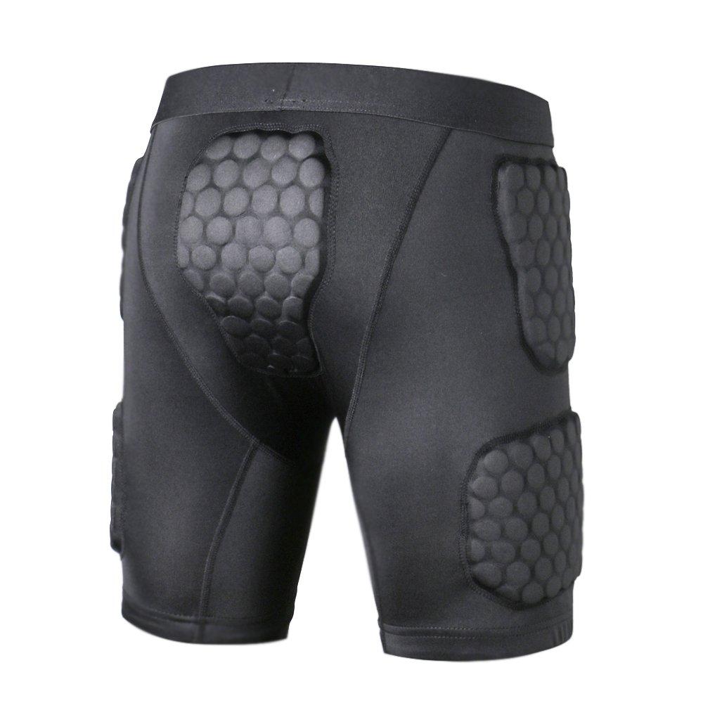 TUOY Padded Compression Shorts, Padded Vest Rib Hip and Thigh Protector for  Football Paintball Basketball Ice Skating Rugby Soccer Hockey and All Other  Contact Sports – TUOY